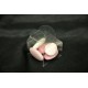 Scatolina pvc trasparente con chiusura cuore CM 4x4x H 4