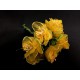 Mazzo 12 fiori gialli organza
