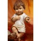 Gesù Bambino vestito in resina (steso) H 21