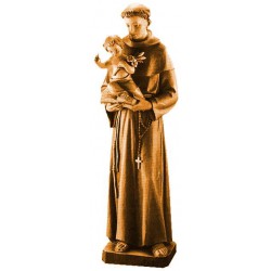 Sant'Antonio con Bambino, scultura in legno dipinta a mano