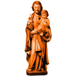 San Giuseppe con Giglio scolpito in legno