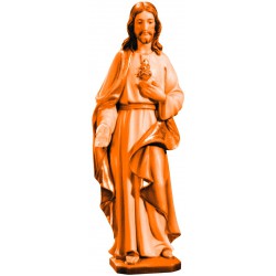 Sacro Cuore di Gesù scolpito in legno
