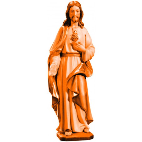 Sacro Cuore di Gesù scolpito in legno