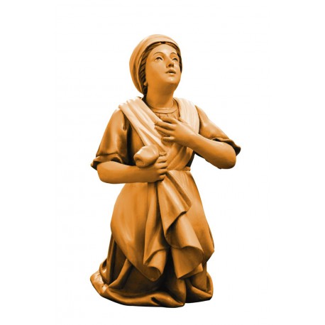 Bernardetta, statua scolpita in legno