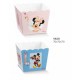 Vassoio porta confetti quadrato cartoncino con decoro Mickey Mouse/Minnie DISNEY. CM 7x7 H 7