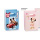 Shopper cartoncino con decoro MIckey Mouse e Minnie. CM 10x5 H 14.5