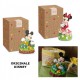 Lampada luce led con Mickey e Minnie Mouse in resina, con scatola. CM 18