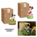 Lampada luce led con Mickey e Minnie Mouse in resina, con scatola. CM 18