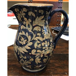 Brocca in ceramica con manico H. cm 23 - Artigianato Artistico Fatto a Mano