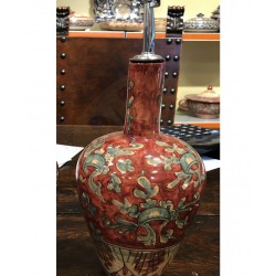 Bottiglia in ceramica per aceto H. cm 27 - Artigianato Artistico Fatto a Mano