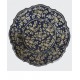 Piatto in ceramica barocco blu cobalto Diam. cm 27- Artigianato Artistico Fatto a Mano