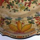 Piatto in ceramica con ricamo a fiori Diam. cm 78 - Artigianato Artistico Fatto a Mano