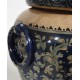 Porta ombrelli in ceramica Orcio blu cobalto H. cm 43 - Artigianato Artistico Fatto a Mano