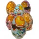 Uovo di Pasqua aperto/chiuso in ceramica di Deruta - decoro pasquale - altezza 12cm - Artigianato Artistico Fatto a Mano