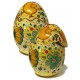 Uovo di Pasqua aperto/chiuso in ceramica di Deruta - decoro pasquale - altezza 15cm - Artigianato Artistico Fatto a Mano