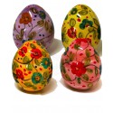 Uovo di Pasqua chiuso in ceramica di Deruta - diversi a fiori - altezza 5cm - Artigianato Artistico Fatto a Mano