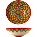 Insalatiera in ceramica di Deruta - decori diversi - diametro cm 25 - Artigianato Artistico Fatto a Mano