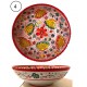 Insalatiera in ceramica di Deruta - decori diversi - diametro cm 30 - Artigianato Artistico Fatto a Mano