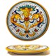 Tortiera in ceramica decoro raffaellesco di Deruta - diametro cm 25- Artigianato Artistico Fatto a Mano