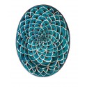 Vassoio ovale in ceramica decori diversi Deruta - dimensione cm 31x42- Artigianato Artistico Fatto a Mano