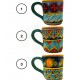 Tazza Mug in ceramica  decori diversi Deruta - diametro cm 8 - Artigianato Artistico Fatto a Mano