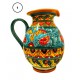 Brocca in ceramica  decori diversi Deruta - altezza cm 20 - Artigianato Artistico Fatto a Mano