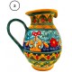 Brocca in ceramica  decori diversi Deruta - altezza cm 20 - Artigianato Artistico Fatto a Mano