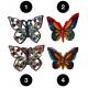 Farfalle in ceramica di Deruta - decori diversi - dimensioni cm 15x18 - Artigianato Artistico Fatto a Mano