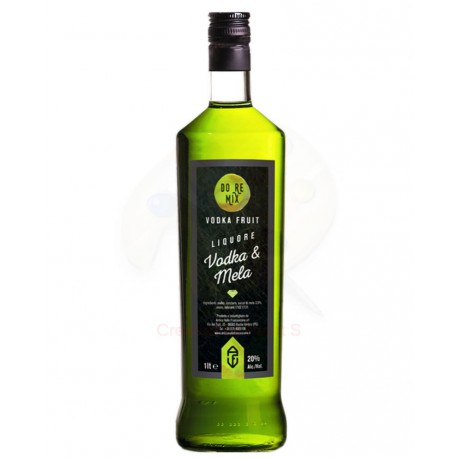 Liquore Vodka Mela al 20% Alc.-Vol. -bottiglia da 1 Lt - Prodotti Tipici Umbri