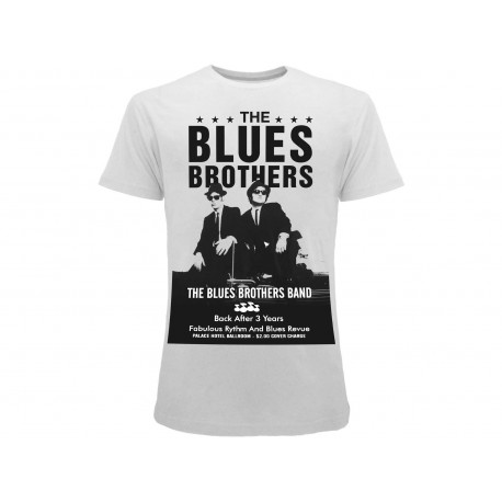 T-shirt The Blues Brothers, cotone 100%. Prodotto originale venduto su licenza.