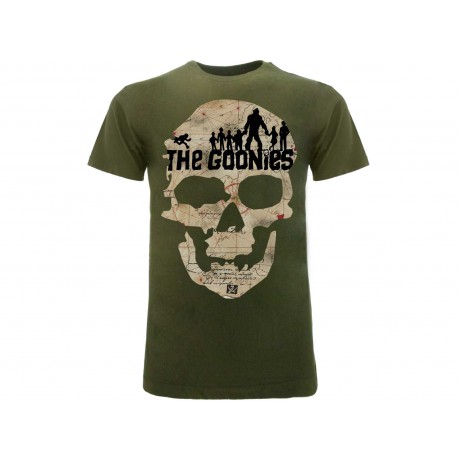 T-Shirt Goonies Mappa Teschio, cotone 100%. Prodotto originale venduto su licenza.