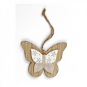 Farfalla legno con applicazione porcellana.MIs.8x10cm