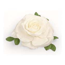 Rosa bianca lattice da appendere o da appoggio DIAM.70