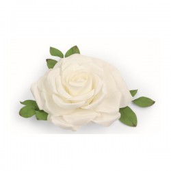 Rosa bianca lattice da appendere o da appoggio DIAM.50