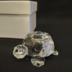 Tartaruga cristallo ,scatola compresa.MIS.5X H3CM