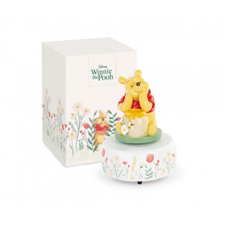 Carillon Winnie the Pooh in poliresina, con scatola.H13CM