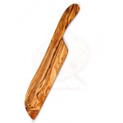 Coltello polenta in legno di olivo- cm 31x6x1—Artigianato Artistico fatto a mano