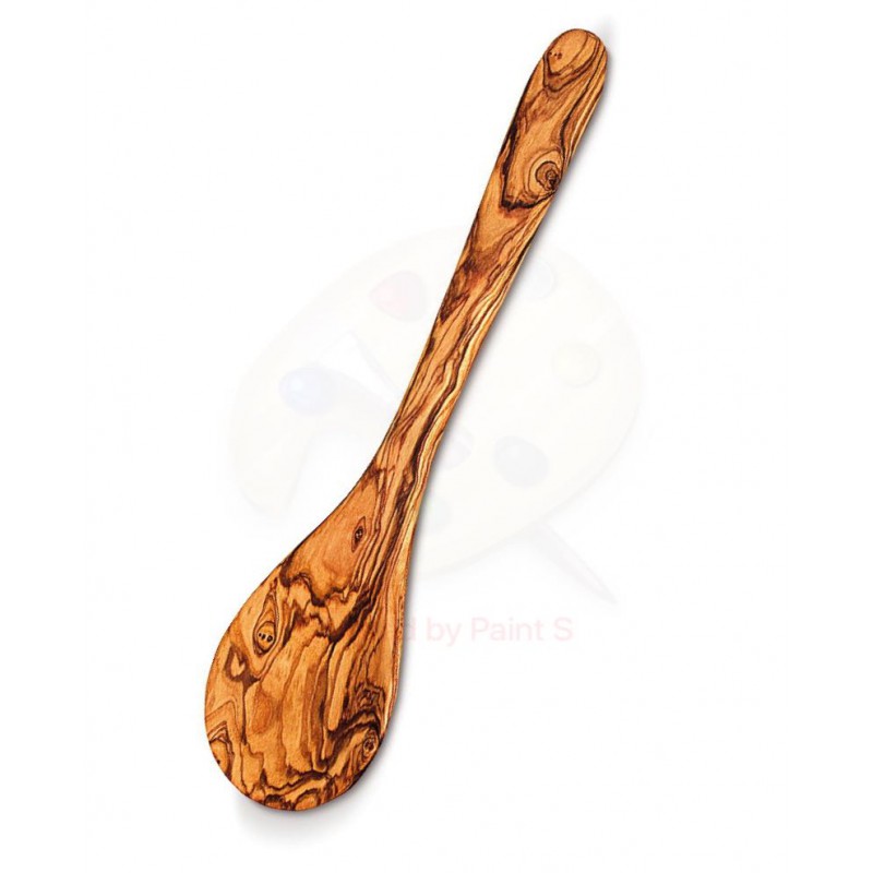 Mestolo corto, in legno di olivo- cm 30x6—Artigianato Artistico
