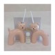 Profumatore ceramica orsetto e gattino rosa.Compreso di bastoncini,profumo e scatola.ASS.2 MIS.10,5X4,5 H.11,5CM