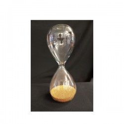 Clessidra vetro con sabbia ORO,1minuto.H.13CM