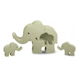 Elefante con due bambini 8,5cm