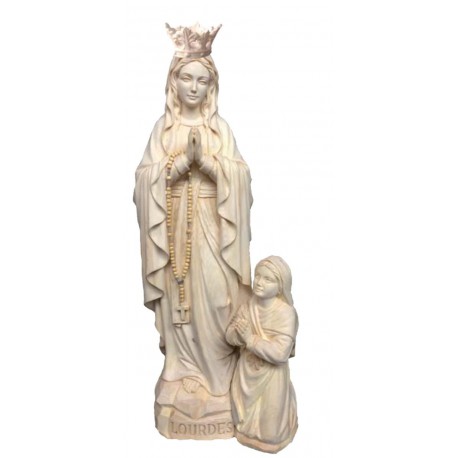 Madonna di Lourdes con corona e Bernardette