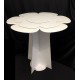 Tavolino in cartoncino forma fiore. H 59 Diam. 60