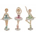 Ballerina resina con vestito colori metallizzati. Ass. 3 CM 18