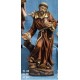 Statua resina San Francesco con colombe H.31