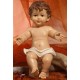 Gesù Bambino in resina (steso) H 21