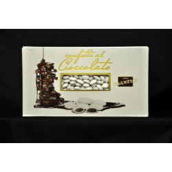 Confetti cioccolato fondente, cuoricini mignon bianchi KG 1